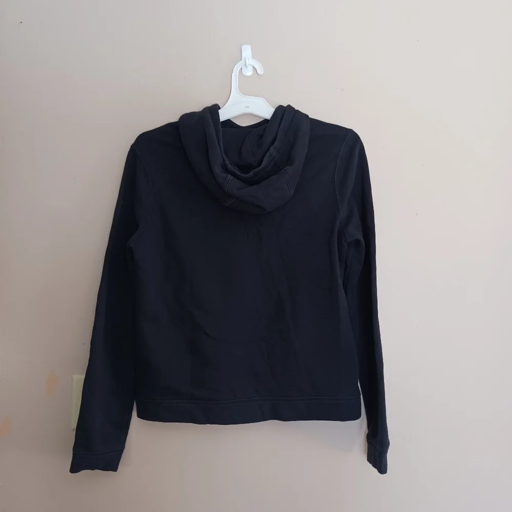 Nike Swoosh Logo Fleece Black Pullover Unisex Kids‎ Hoodie  Sweatshirt Size XL